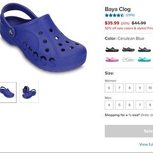 🐊Crocs🐊NIB SIZE 3 Sea Blue